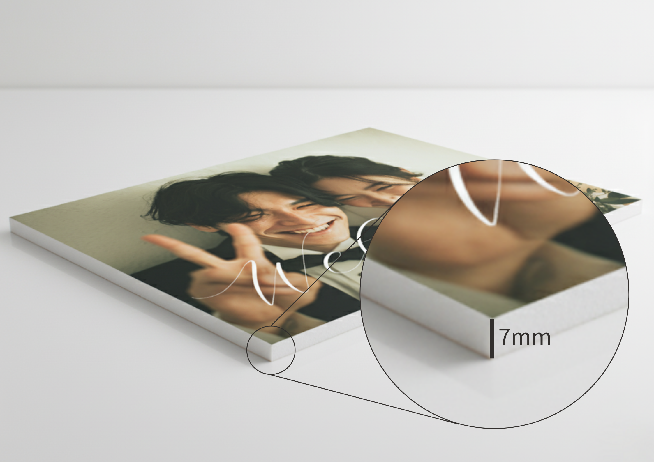 パネルの厚さを示す画像